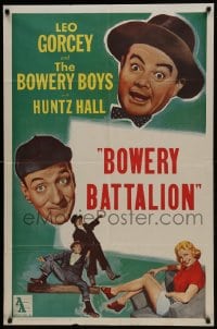 6f483 LEO GORCEY & THE BOWERY BOYS 1sh 1960 Leo Gorcey, Huntz Hall, Bowery Battalion!