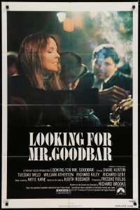6f507 LOOKING FOR MR. GOODBAR 1sh 1977 close up of Diane Keaton, directed by Richard Brooks!