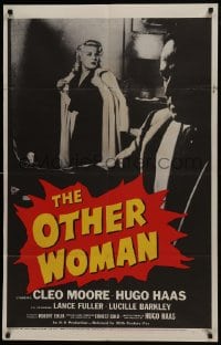 6f654 OTHER WOMAN 1sh 1954 Hugo Haas directs & stars w/sexy bad girl Cleo Moore!