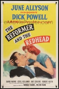 6f709 REFORMER & THE REDHEAD 1sh 1950 June Allyson overpowers Dick Powell with 1000 laughs!