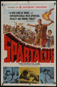 6f805 SPARTACUS awards 1sh 1961 classic Stanley Kubrick & Kirk Douglas epic!