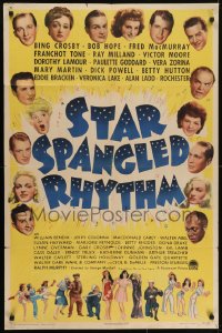 6f814 STAR SPANGLED RHYTHM style A 1sh 1943 images of all of Paramount's best 1940s stars!