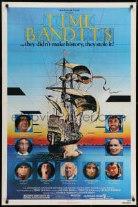 6f892 TIME BANDITS 1sh 1981 John Cleese, Sean Connery, art by director Terry Gilliam!