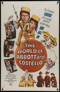 6f978 WORLD OF ABBOTT & COSTELLO 1sh 1965 Bud & Lou are the greatest laughmakers!