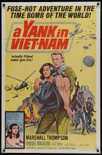 6f983 YANK IN VIET-NAM 1sh 1964 fuse-hot adventure in the time bomb of the world filmed under fire!