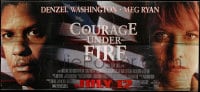 6g043 COURAGE UNDER FIRE 24sh 1996 Zwick, HUGE headshots of Denzel Washington & Meg Ryan!
