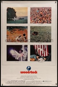 6g375 WOODSTOCK 40x60 1970 legendary rock 'n' roll film, three days of peace, music... and love!