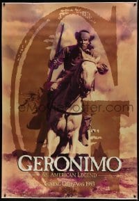 6g339 GERONIMO group of 2 DS bus stops 1993 Walter Hill, Native American Wes Studi on horse, c/u!