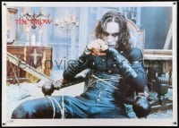 6g301 CROW 40x55 English commercial poster 1994 Brandon Lee's final movie, cool image!
