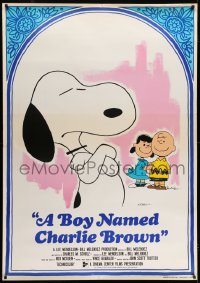6g259 BOY NAMED CHARLIE BROWN Italian 1p 1970 different art of Charles Schulz's Snoopy & Peanuts!