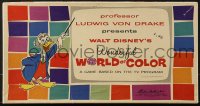 6g172 DISNEYLAND board game 1961 Ludwig von Drake in The Wonderful World of Color!