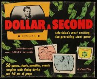 6g174 DOLLAR A SECOND board game 1955 hosted by Jan Murray, incredibly like Beat the Clock!