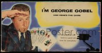 6g184 GEORGE GOBEL board game 1955 he's George Gobel & here's the game based on his show!