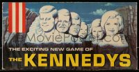 6g196 KENNEDY FAMILY board game 1962 John, Bobby, Teddy, Jackie, John Jr, Caroline on Mt. Rushmore!