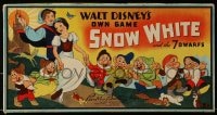 6g236 SNOW WHITE & THE SEVEN DWARFS board game 1938 Walt Disney's first feature film!