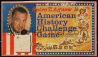 6g238 SPIRO AGNEW board game 1971 his American History Challenge Game!