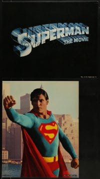 6g096 SUPERMAN 4 color 16x20 stills 1978 DC superhero Christopher Reeve, Brando, York!