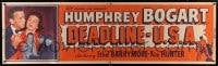6g382 DEADLINE-U.S.A. paper banner 1952 newspaper editor Humphrey Bogart, best journalism movie ever!