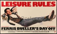 6g129 FERRIS BUELLER'S DAY OFF 14x24 special poster 1986 Matthew Broderick in John Hughes teen classic!