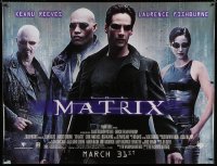 6g346 MATRIX subway poster 1999 Keanu Reeves, Carrie-Anne Moss, Laurence Fishburne, Wachowskis!