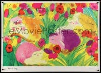 6g315 WALASSE TING Swiss commercial 1991 great art of four sleeping carts and flowers!