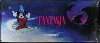 6g035 FANTASIA vinyl banner R1990 Disney classic 50th anniversary commemorative edition!