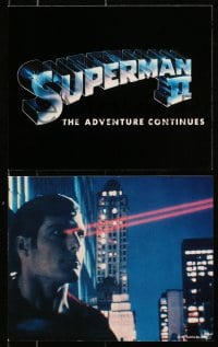 6g090 SUPERMAN II 15 color from 8x10 to 20x30 stills 1981 Christopher Reeve, Stamp, Hackman, Kidder!