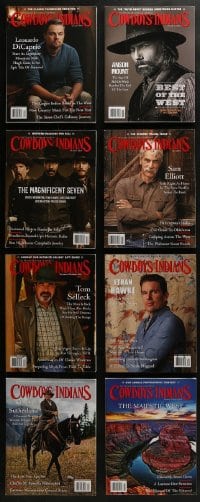 6h064 LOT OF 8 COWBOYS & INDIANS MAGAZINES 2016 great images from modern western movies!
