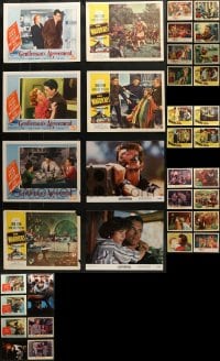 6h213 LOT OF 36 LOBBY CARDS 1950s-1980s incomplete sets from a variety of different movies!