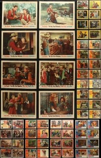 6h190 LOT OF 96 LOBBY CARDS 1950s complete sets of 8 cards from 12 different movies!