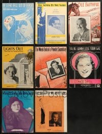 6h322 LOT OF 8 SHEET MUSIC 1930s great songs from a variety of different singers!
