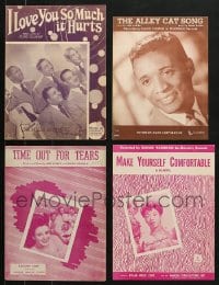 6h334 LOT OF 4 BLACK AFRICAN AMERICAN SHEET MUSIC 1940s-1960s a variety of different songs!