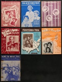 6h324 LOT OF 7 ANDREWS SISTERS SHEET MUSIC 1930s-1940s a variety of great songs!