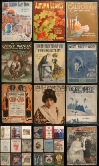 6h302 LOT OF 28 11X14 SHEET MUSIC 1910s great songs from a variety of different artists!