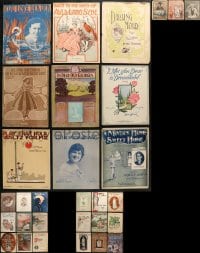 6h300 LOT OF 30 11X14 SHEET MUSIC 1910s great songs from a variety of different artists!
