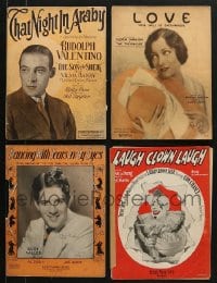 6h333 LOT OF 4 SHEET MUSIC 1920s-1930s great songs from a variety of different movies!