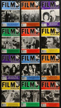 6h052 LOT OF 12 FILMS IN REVIEW 1992-93 MOVIE MAGAZINES 1992-1993 great images & information!