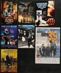 6h371 LOT OF 7 JAPANESE CHIRASHI POSTERS AND PROMO BROCHURES 2010s from a variety of movies!