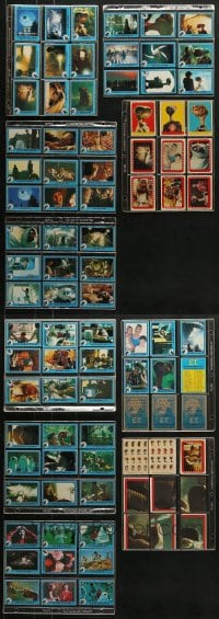6h346 LOT OF 81 E.T. THE EXTRA TERRESTRIAL TRADING CARDS AND STICKERS 1982 scenes & cast portraits!
