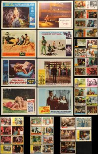 6h199 LOT OF 69 1960S LOBBY CARDS 1960s great scenes from a variety of different movies!