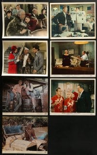 6h095 LOT OF 7 COLOR 8X10 STILLS 1950s-1970s great scenes from a variety of different movies!