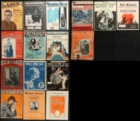 6h310 LOT OF 16 SHEET MUSIC 1910s-1920s great songs from a variety of different movies!