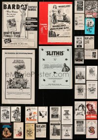 6h265 LOT OF 32 UNCUT PRESSBOOKS 1960s-1970s advertising for a variety of different movies!