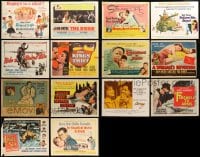 6h231 LOT OF 14 TITLE CARDS 1950s-1980s great images from a variety of different movies!