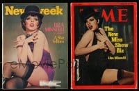 6h057 LOT OF 2 MAGAZINES WITH LIZA MINNELLI CABARET COVERS 1972 New Miss Show Biz, A Star is Born!