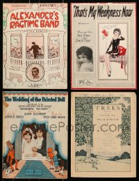 6h332 LOT OF 4 SINGERS SHEET MUSIC 1920s-1930s a variety of different songs from popular stars!