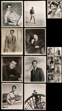 6h079 LOT OF 17 ROCK HUDSON 8X10 STILLS 1950s-1970s great portraits of the leading man!