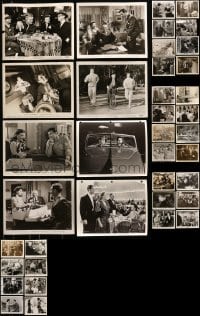 6h069 LOT OF 38 8X10 STILLS 1940s-1950s great scenes from a variety of different movies!