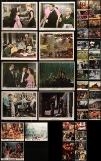 6h068 LOT OF 43 COLOR 8X10 STILLS AND MINI LOBBY CARDS 1950s-1980s a variety of movie scenes!
