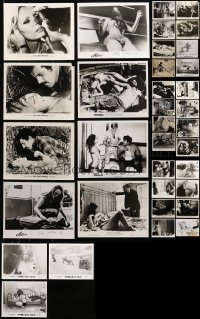 6h071 LOT OF 35 SEXPLOITATION 8X10 STILLS 1950s-1980s sexy scenes with partial nudity!